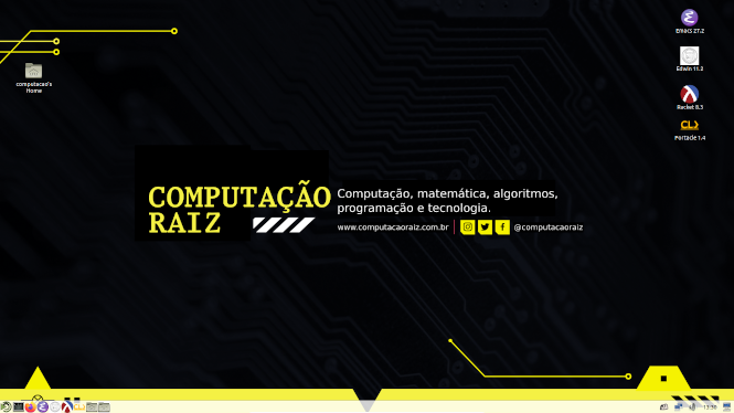 Desktop Virtual Linux do Computação Raiz