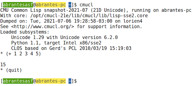 Ambiente de Desenvolvimento para Common Lisp: Emacs + SBCL + CMUCL + Quicklisp + utilitários. Parte V: Instalação do CMUCL