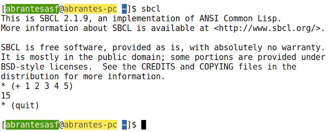 Ambiente de Desenvolvimento para Common Lisp: Emacs + SBCL + CMUCL + Quicklisp + utilitários. Parte IV: Instalação do SBCL